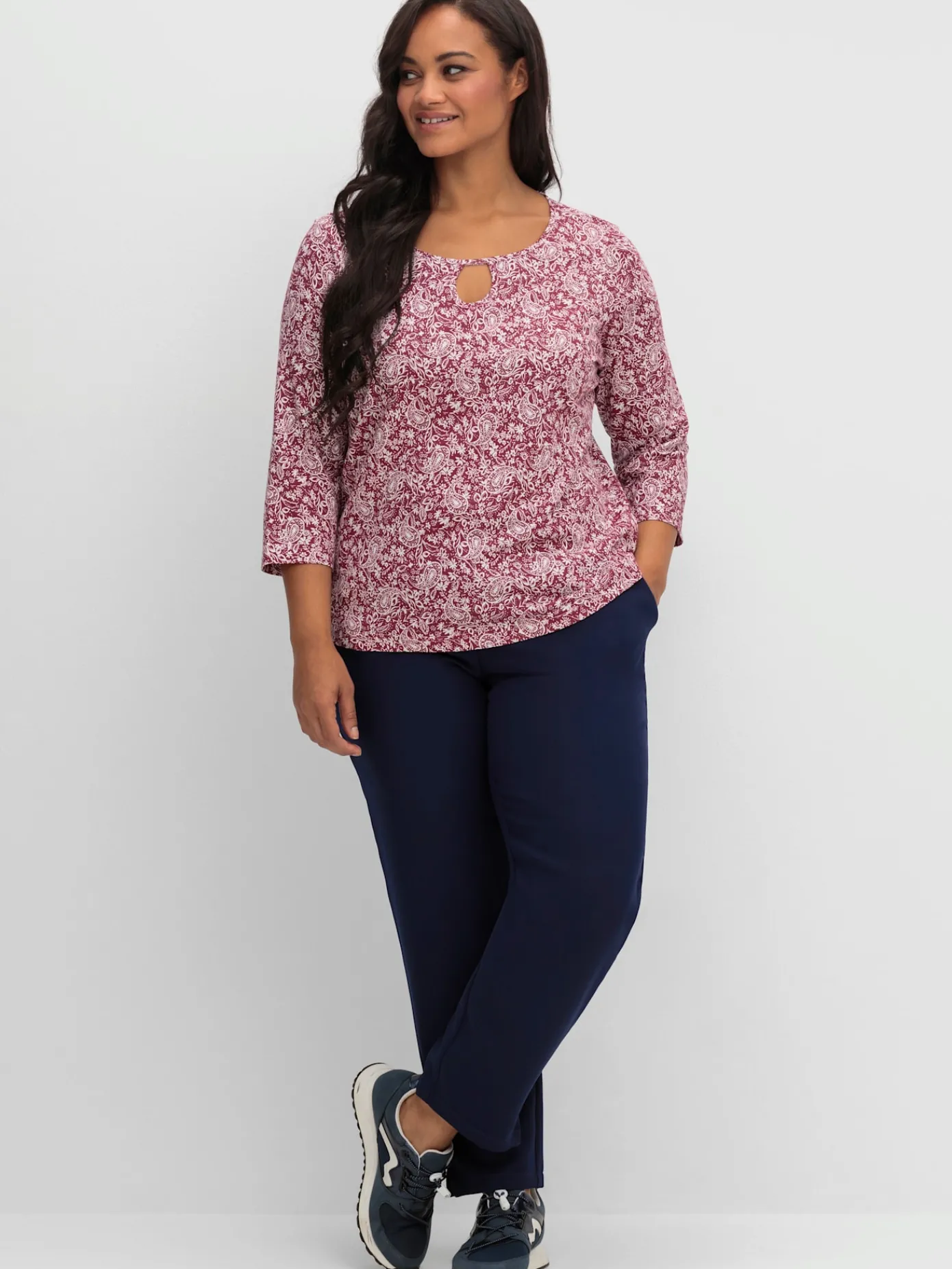 T-Shirts<T-shirt imprimé 50% coton et 50% modal