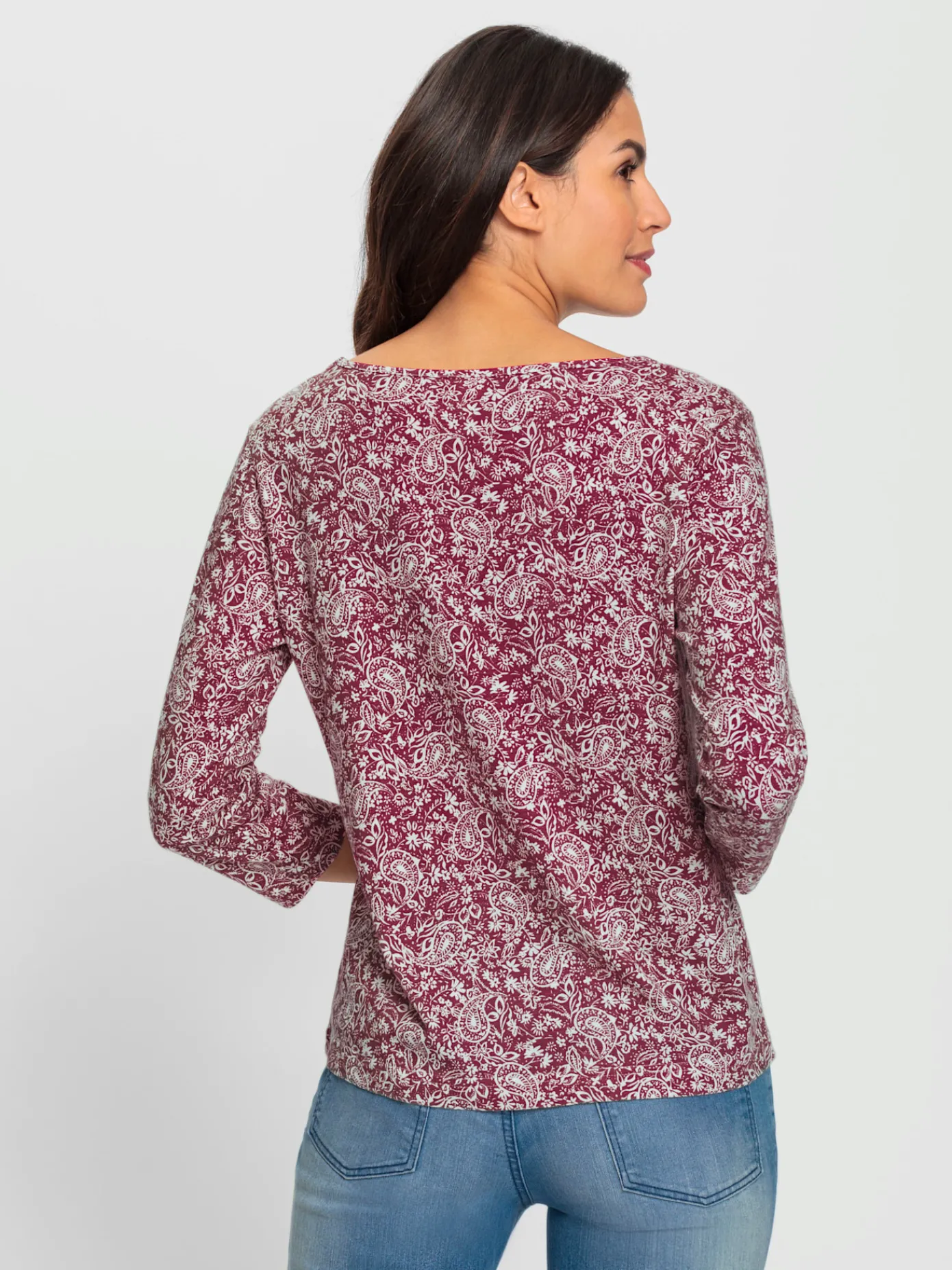 T-Shirts<T-shirt imprimé 50% coton et 50% modal