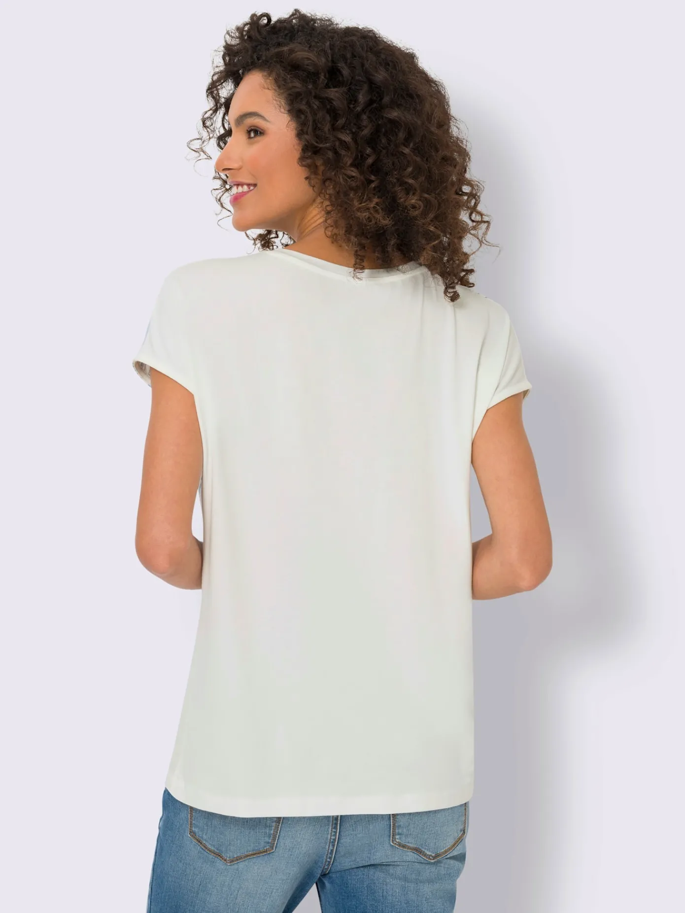 Linea Tesini T-Shirts<T-shirt imprimé accents brillants