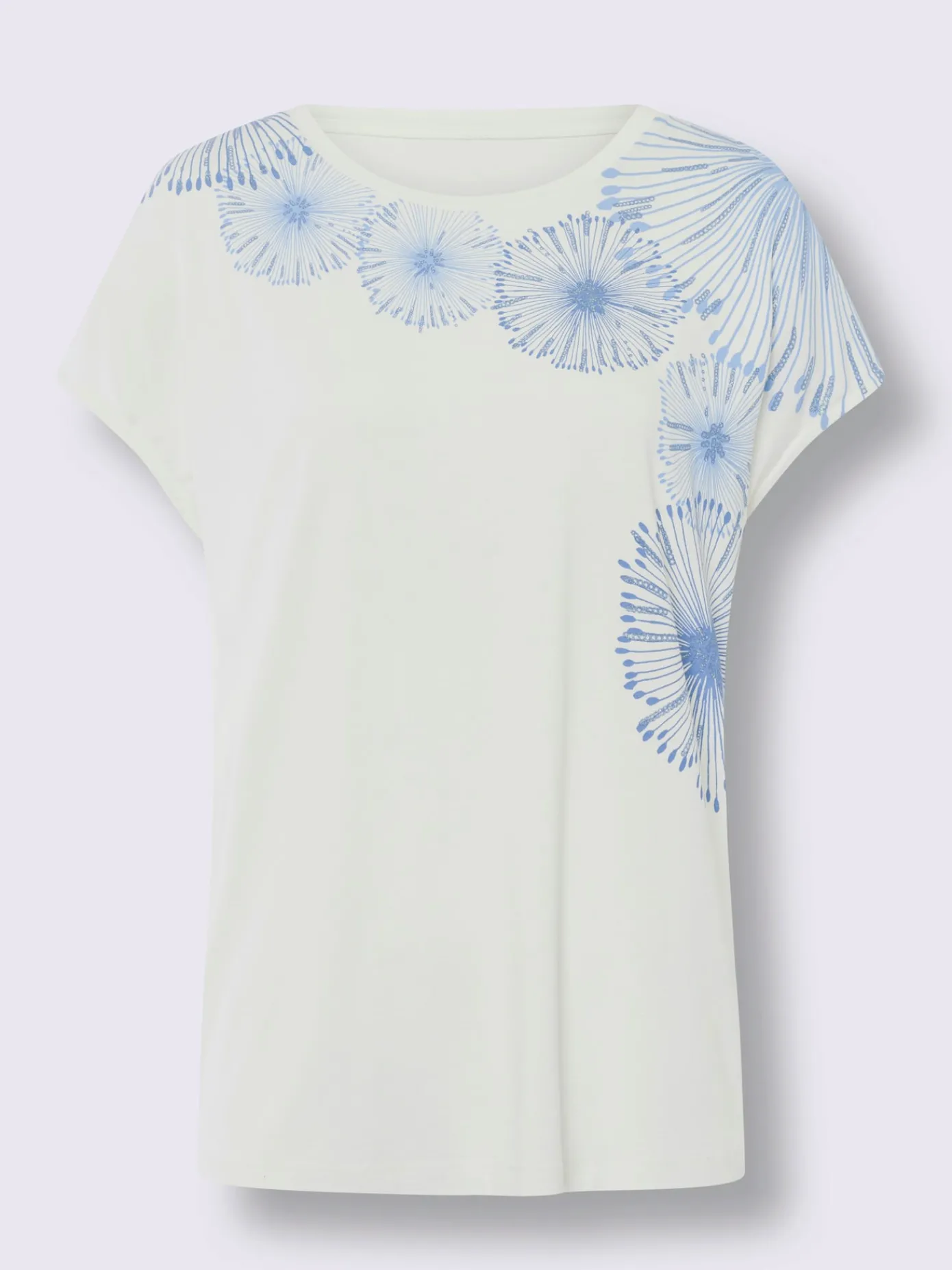 Linea Tesini T-Shirts<T-shirt imprimé accents brillants