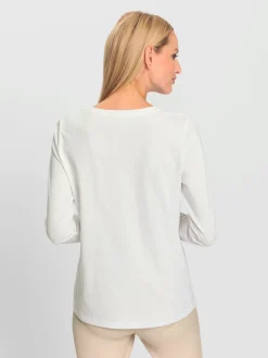 Rick Cardona T-Shirts<T-shirt imprimé imprimé feuille doré