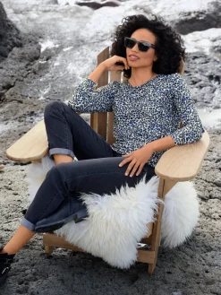 Linea Tesini T-Shirts<T-shirt imprimé joli motif léopard