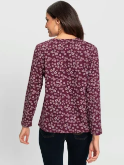 T-Shirts<T-shirt imprimé joli motif floral