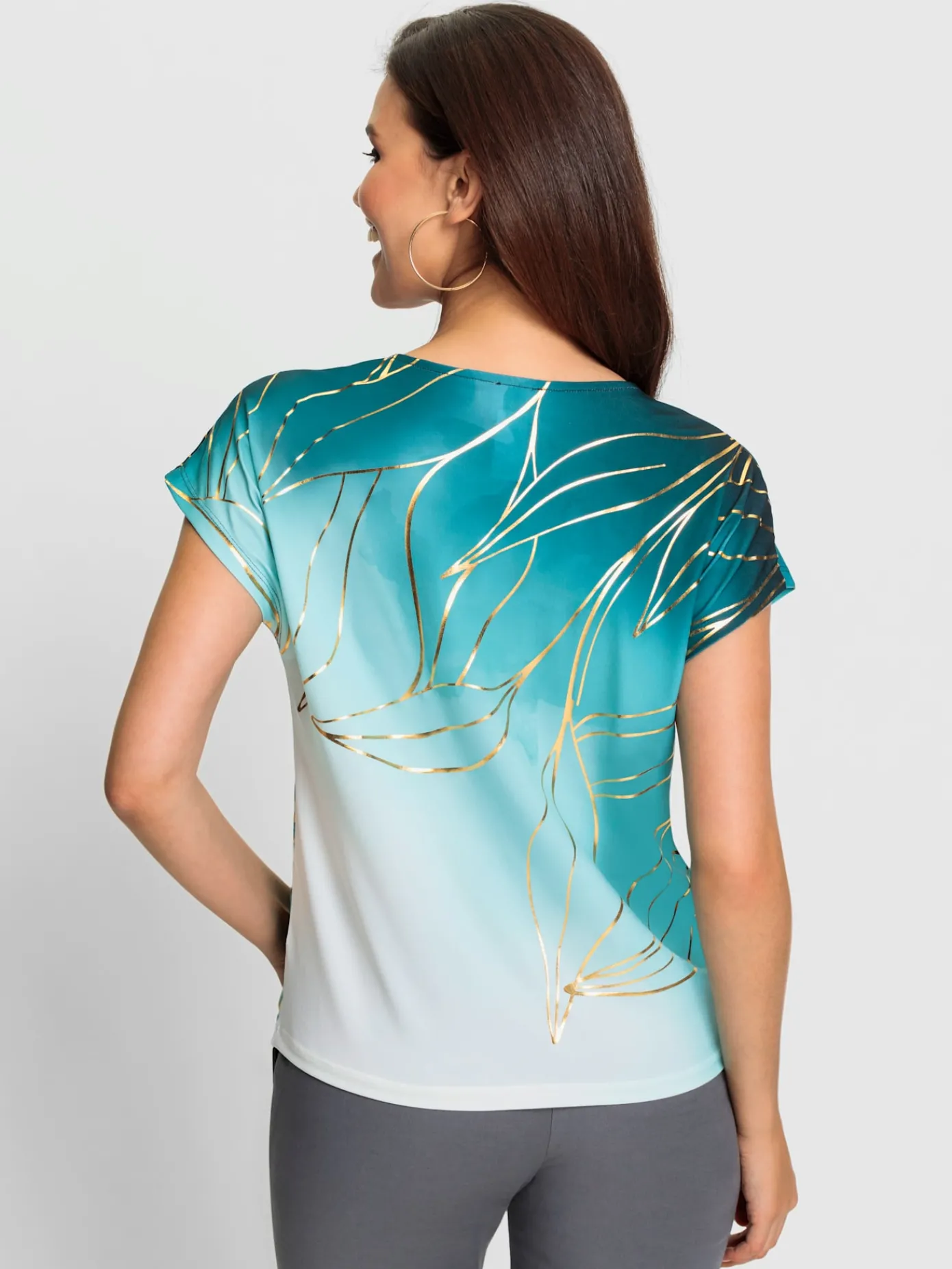 Fair Lady T-Shirts<T-shirt imprimé matière supérieure facile d'entretien