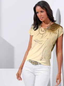 Fair Lady T-Shirts<T-shirt imprimé matière supérieure facile d'entretien