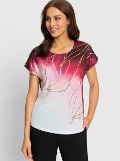 Fair Lady T-Shirts<T-shirt imprimé matière supérieure facile d'entretien