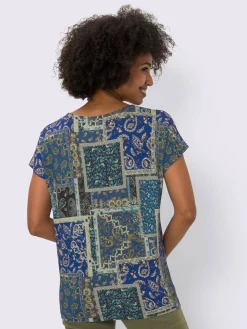 Linea Tesini T-Shirts<T-shirt imprimé motif patchwork