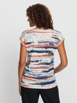 Collection L T-Shirts<T-shirt imprimé pur coton