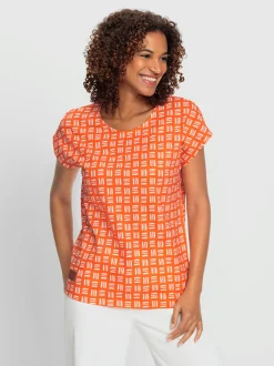 Collection L T-Shirts<T-shirt imprimé pur coton