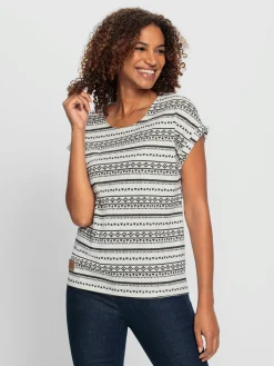 Collection L T-Shirts<T-shirt imprimé pur coton