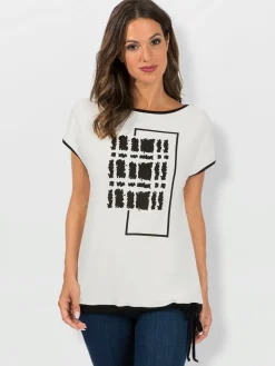 T-Shirts<T-shirt imprimé superbe qualité douce et fluide