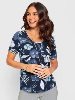 T-Shirts<T-shirt imprimé viscose