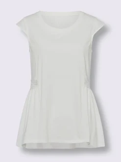 Linea Tesini T-Shirts<T-shirt long bordure en dentelle transparente