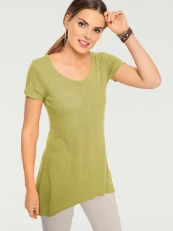 Linea Tesini T-Shirts<T-shirt long coupe évasée tendance