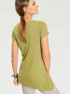 Linea Tesini T-Shirts<T-shirt long coupe évasée tendance