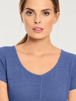 Linea Tesini T-Shirts<T-shirt long coupe évasée tendance