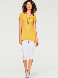 Linea Tesini T-Shirts<T-shirt long coupe évasée tendance