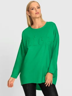 Rick Cardona T-Shirts<T-shirt long inscription tendance