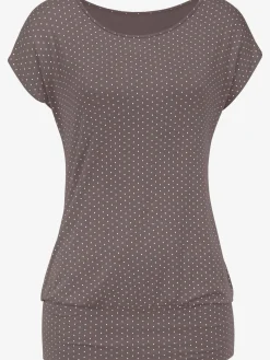 LASCANA T-Shirts<T-shirt long large ceinture à l'ourlet pour un port long ou court plissé