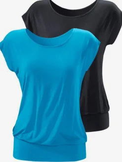 LASCANA T-Shirts<T-shirt long large ceinture à l'ourlet pour un port long ou court plissé