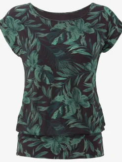 LASCANA T-Shirts<T-shirt long large ceinture à l'ourlet pour un port long ou court plissé