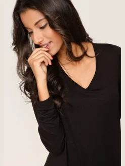 Rick Cardona T-Shirts<T-shirt long pointes tendance à la finition