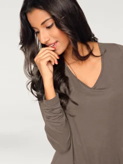 Rick Cardona T-Shirts<T-shirt long pointes tendance à la finition