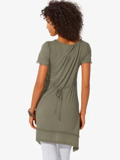 Linea Tesini T-Shirts<T-shirt long superbes détails en dentelle à l'encolure