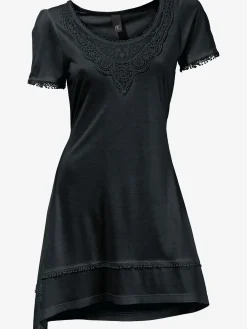 Linea Tesini T-Shirts<T-shirt long superbes détails en dentelle à l'encolure