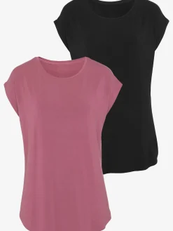 LASCANA T-Shirts<T-shirt long un basique tendance