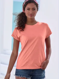 Vivance T-Shirts<T-shirt lot avec imprimé tendance uni devant