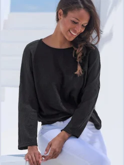 Vivance T-Shirts<T-shirt manches avec bride et bouton pour un port différent - longues ou courtes