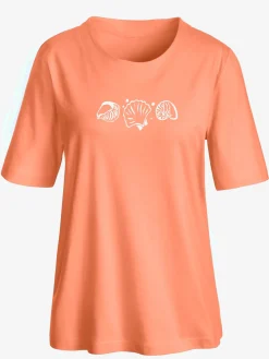 T-Shirts<T-shirt manches courtes col rond imprimé coquillages