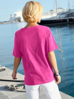 T-Shirts<T-shirt manches courtes col rond imprimé coquillages