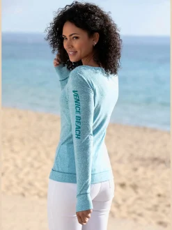 Venice Beach T-Shirts<T-shirt manches longues aspect chiné tendance