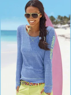 Venice Beach T-Shirts<T-shirt manches longues aspect chiné tendance