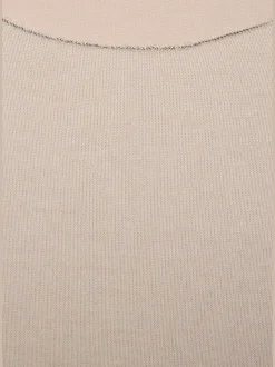 LASCANA T-Shirts<T-shirt manches longues bords pailletés raffinés à l'encolure, aux finitions des manches et à l'ourlet