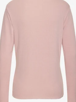 LASCANA T-Shirts<T-shirt manches longues bords pailletés raffinés à l'encolure, aux finitions des manches et à l'ourlet