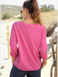 Elbsand T-Shirts<T-shirt manches longues large encolure