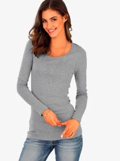 Bench. T-Shirts<T-shirt manches longues matière côtelée de qualité