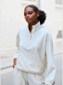 Copenhagen Studios T-Shirts<T-shirt manches longues pull détente à col montant camionneur