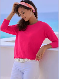 Vivance T-Shirts<T-shirt manches longues repassage superflu