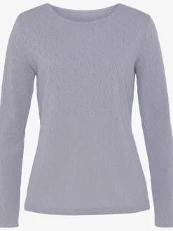 Vivance T-Shirts<T-shirt manches longues tricot fin ajouré