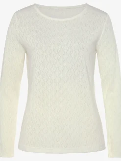 Vivance T-Shirts<T-shirt manches longues tricot fin ajouré