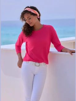 Vivance T-Shirts<T-shirt manches longues tricot structuré tendance