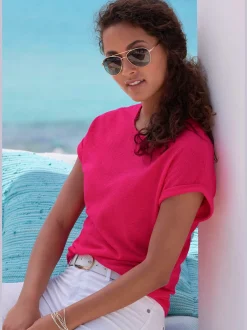 Vivance T-Shirts<T-shirt matière structurée douce et peu froissable