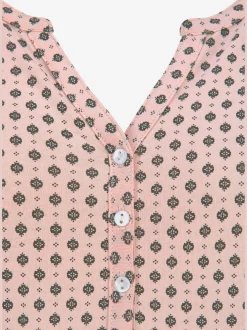 LASCANA T-Shirts<T-shirt patte de boutonnage avec boutons légèrement brillants