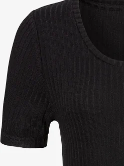 LASCANA T-Shirts<T-shirt petite patte de boutonnage avec boutons imitation corne