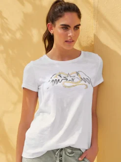 Mandarin T-Shirts<T-shirt pur coton