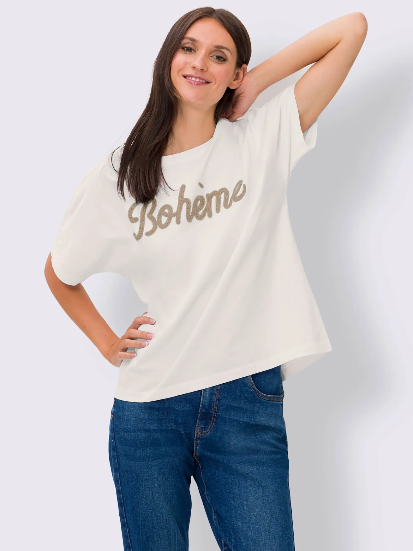 Mandarin T-Shirts<T-shirt pur coton